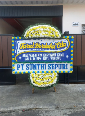 Papan Bunga Duka di Kandangan